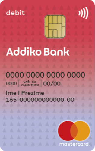 Addiko Mastercard kartica private debit